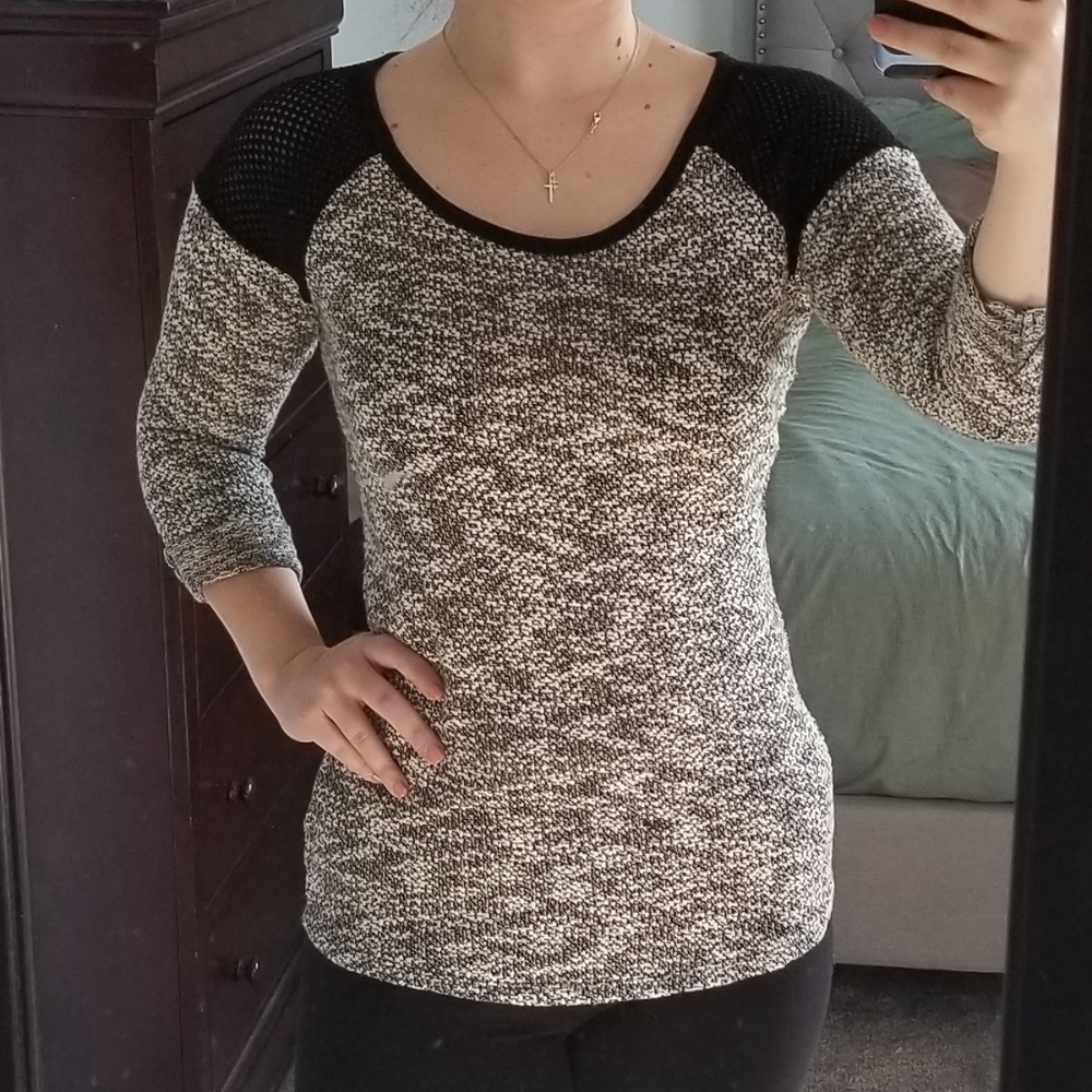 Black & White Long Sleeve Shirt